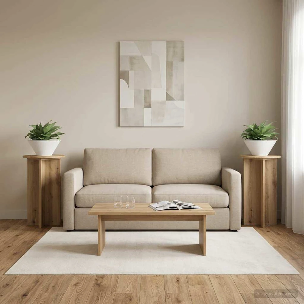 Augalų stovas 2 vnt. Artisano ąžuolo Ø40 x 60 cm