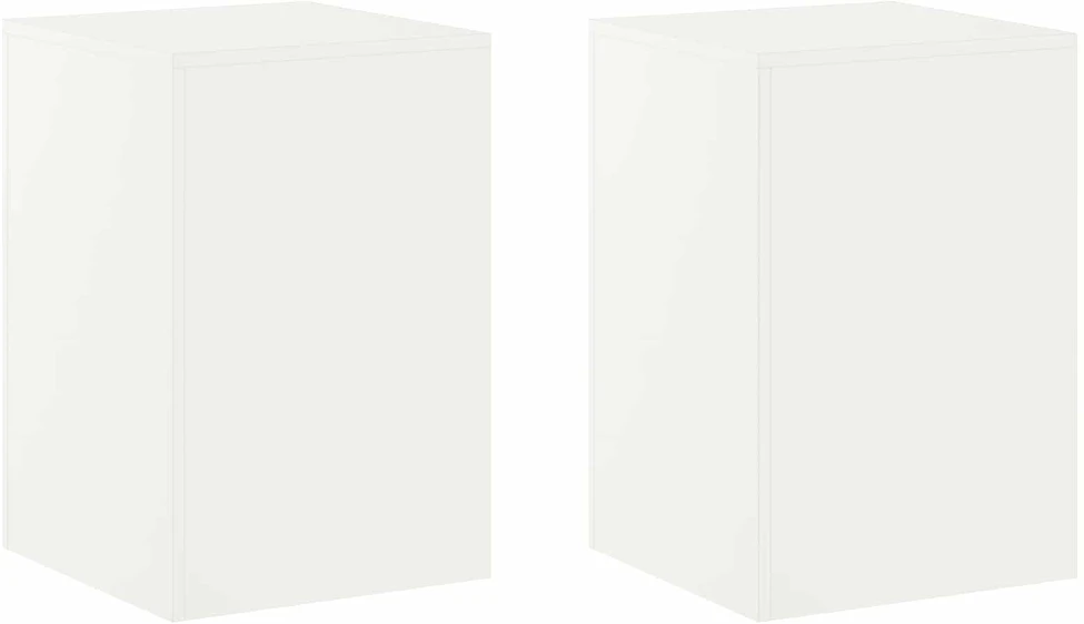 Augalų stovas 2 pcs Balta 40 x 40 x 60 cm Plienas