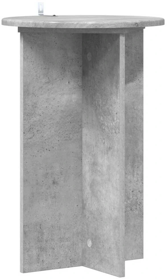 Augalų stovas 2 vnt. Betono pilka Ø40 x 60 cm Apdirbta mediena