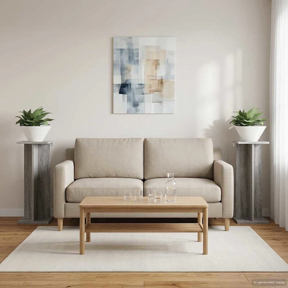 Augalų stovas 2 vnt. Pilka Sonoma 25 x 25,5 x 60,5 cm