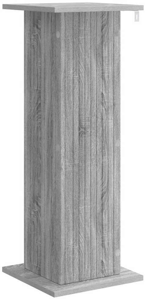 Augalų stovas 2 vnt. Pilka sonoma ąžuolo 30,5 x 30 x 80,5 cm