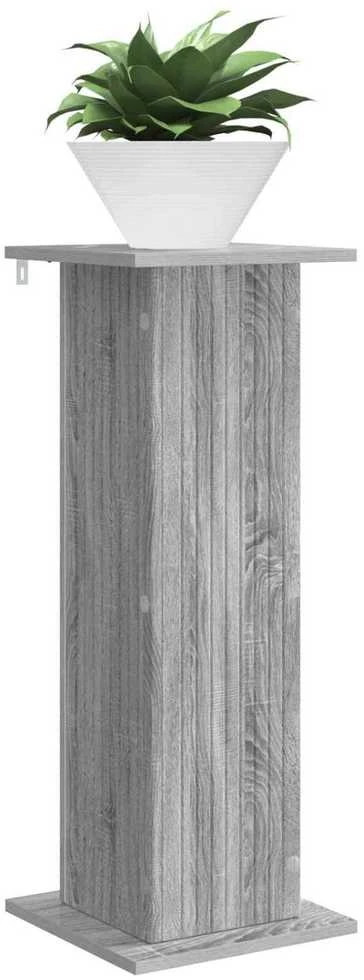Augalų stovas 2 vnt. Pilka sonoma ąžuolo 30,5 x 30 x 80,5 cm