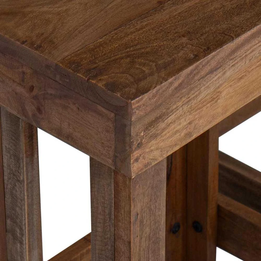 Augalų stovas 2 vnt. Ruda 70 x 11 x 27 cm Mahogany Medis