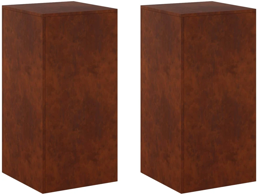 Augalų stovas 2 pcs Rūdijanti 40 x 40 x 80 cm