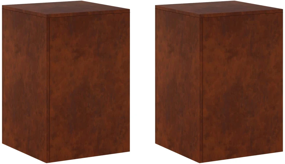 Augalų stovas 2 pcs Rūdijanti 40 x 40 x 60 cm