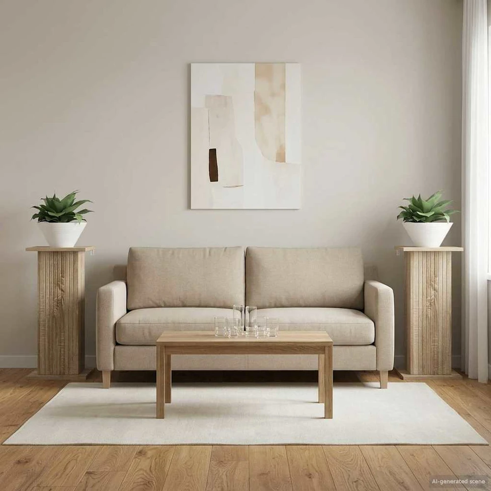 Augalų stovas 2 vnt. Sonoma ąžuolas 30,5 x 30 x 60,5 cm
