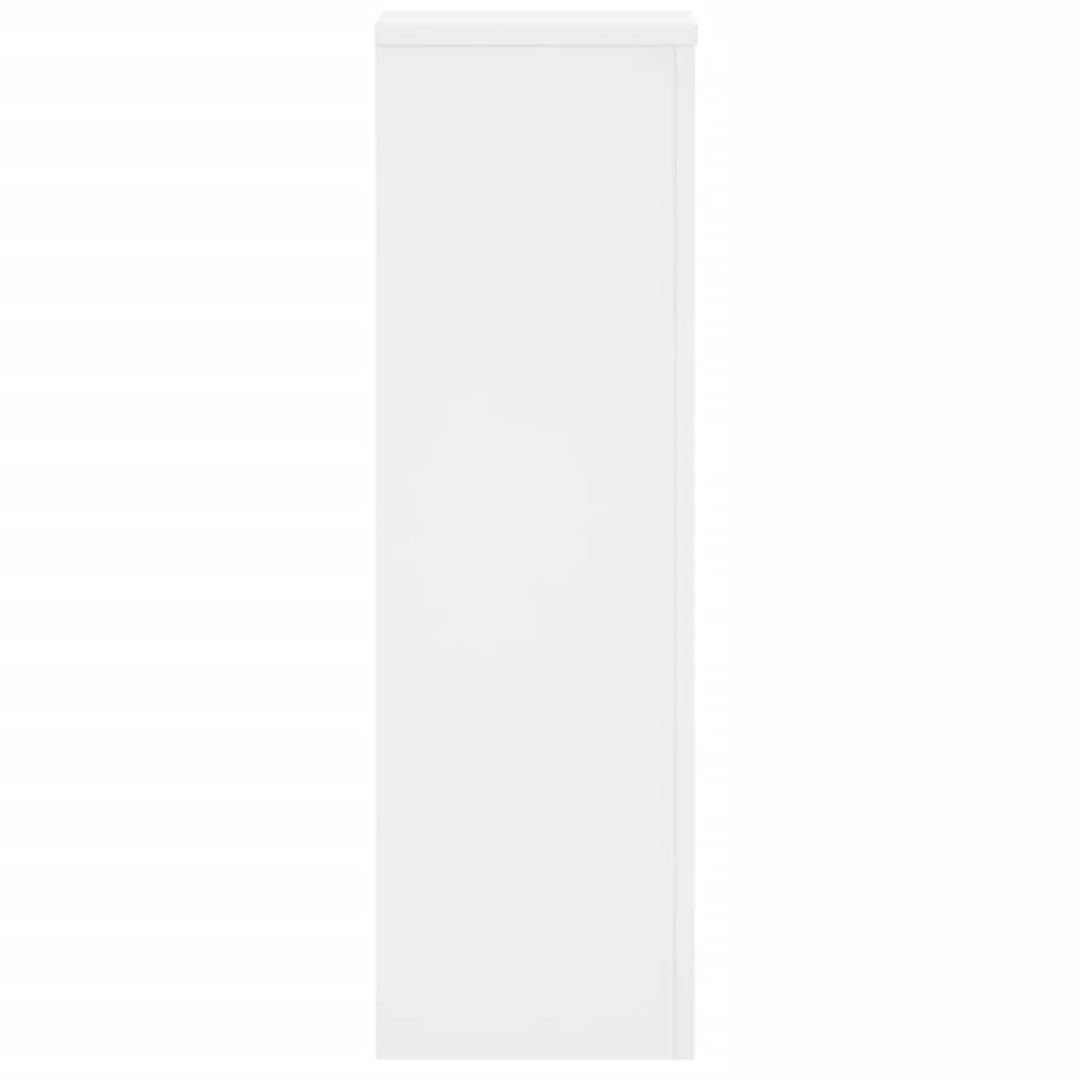 Stovai augalams, 2vnt., balti, 25x25x80cm, apdirbta mediena