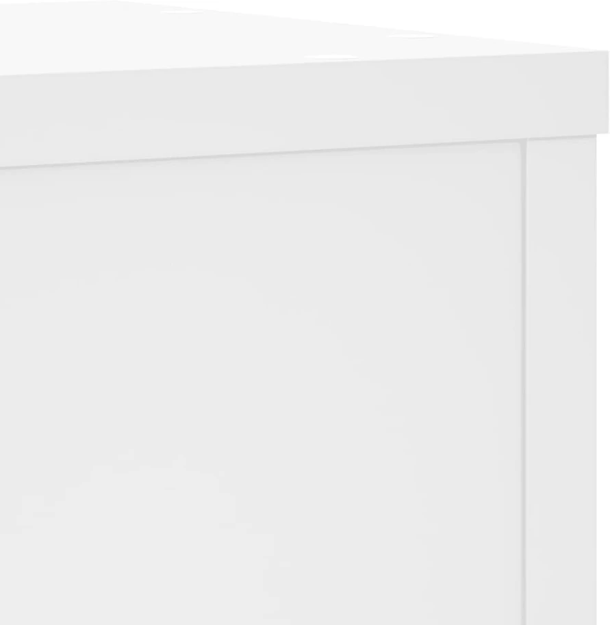 Stovai augalams, 2vnt., balti, 25x25x80cm, apdirbta mediena