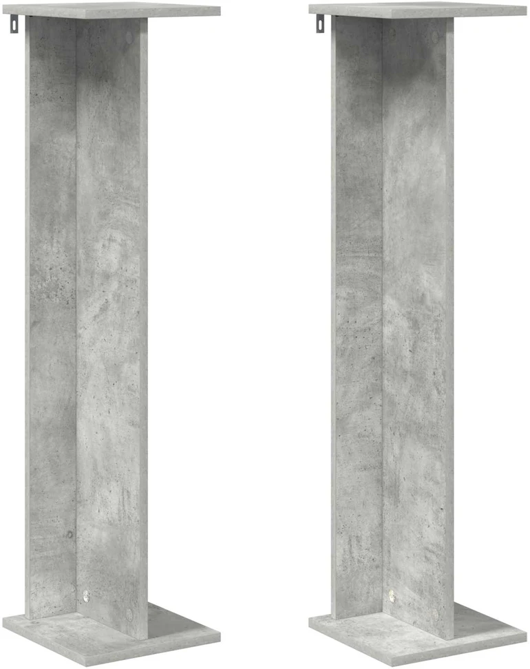 Augalų stovas 2 vnt. Betono pilka 25 x 25,5 x 100,5 cm