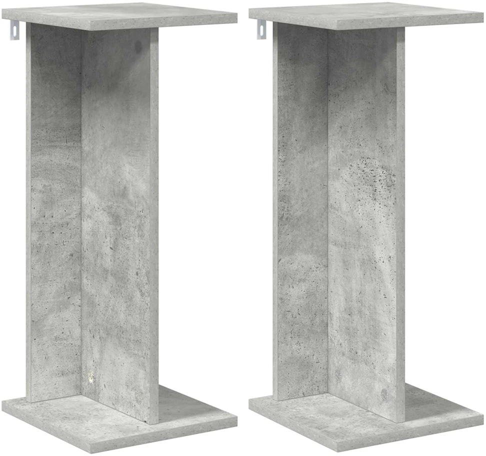 Augalų stovas 2 vnt. Betono pilka 25 x 25,5 x 60,5 cm