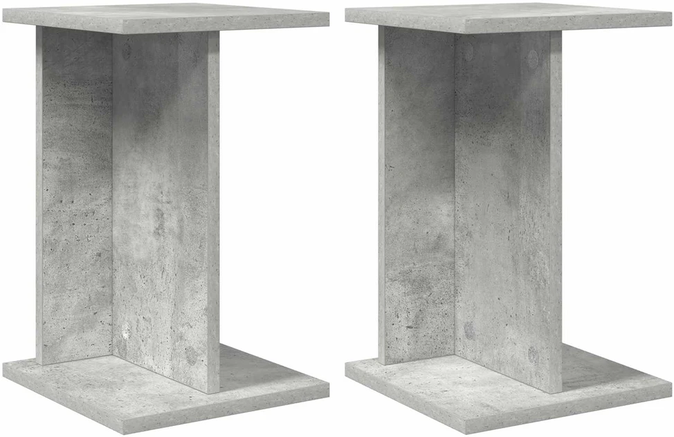Augalų stovas 2 vnt. Betono pilka 25 x 25,5 x 40,5 cm