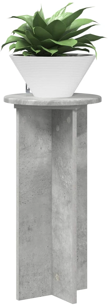 Augalų stovas 2 vnt. Betono pilka 29,5 x 29,5 x 60 cm