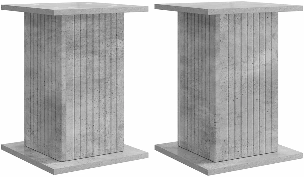 Augalų stovas 2 vnt. Betono pilka 30,5 x 30 x 43 cm