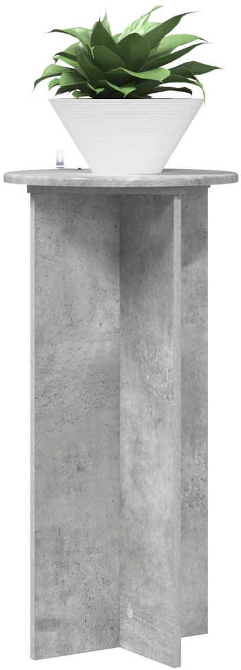 Augalų stovas 2 vnt. Betono pilka 40 x 40 x 80 cm