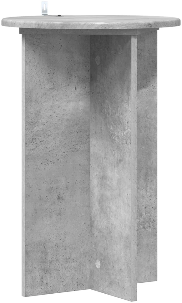 Augalų stovas 2 vnt. Betono pilka Ø40 x 60 cm Apdirbta mediena