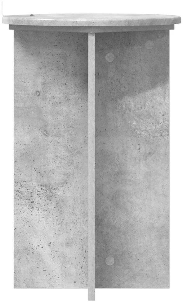 Augalų stovas 2 vnt. Betono pilka Ø40 x 60 cm Apdirbta mediena