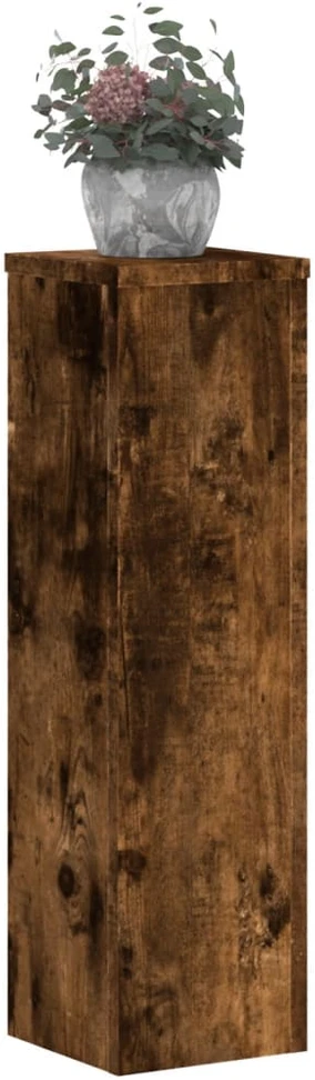 Stovai augalams, 2vnt., dūminiai, 17x17x60cm, apdirbta mediena