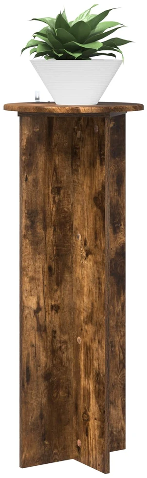 Augalų stovas 2 vnt. Dūminio ąžuolo Ø40 x 100 cm