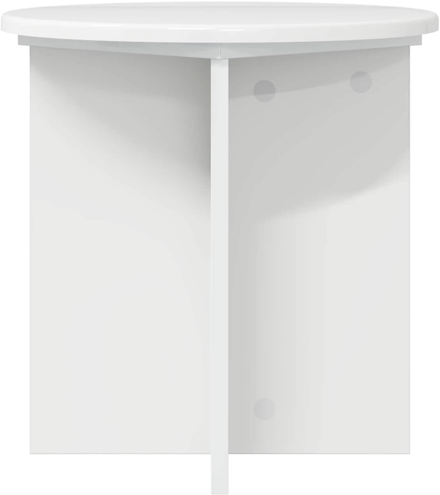 Augalų stovas 2 vnt. Itin blizgi balta 40 x 40 x 40 cm