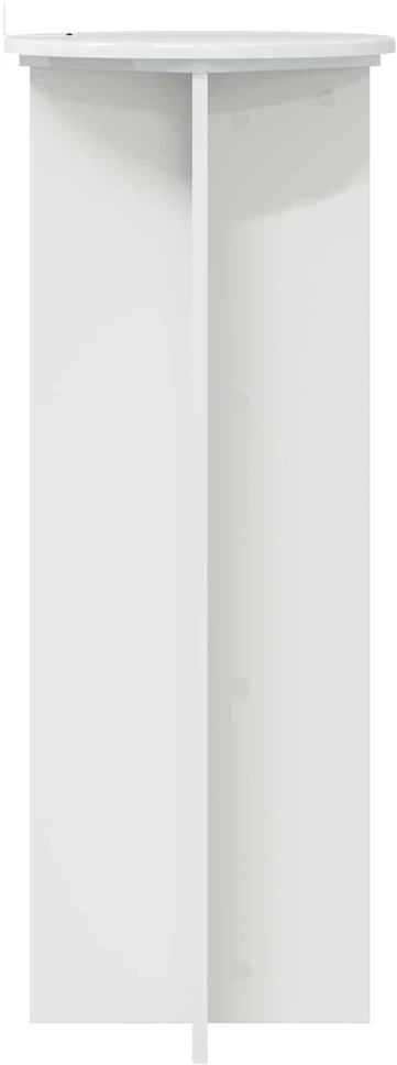 Augalų stovas 2 vnt. Itin blizgi balta Ø40 x 100 cm