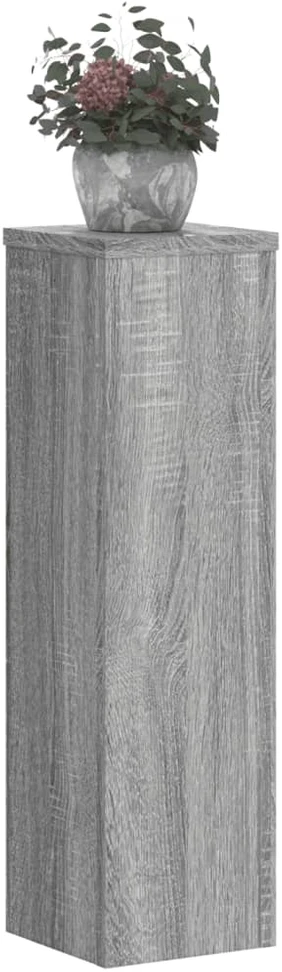 Stovai augalams, 2vnt., pilki ąžuolo, 17x17x60cm, mediena