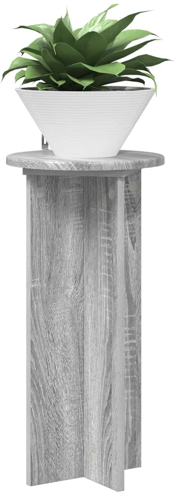 Augalų stovas 2 vnt. Pilka sonoma ąžuolo 29,5 x 29,5 x 60 cm