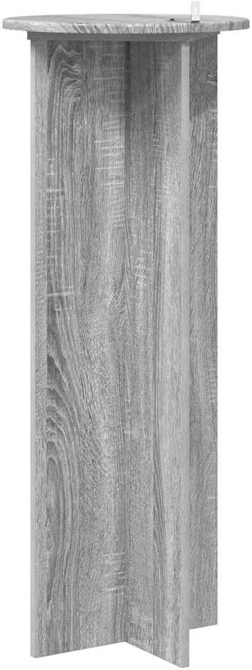 Augalų stovas 2 vnt. Pilka sonoma ąžuolo Ø40 x 100 cm