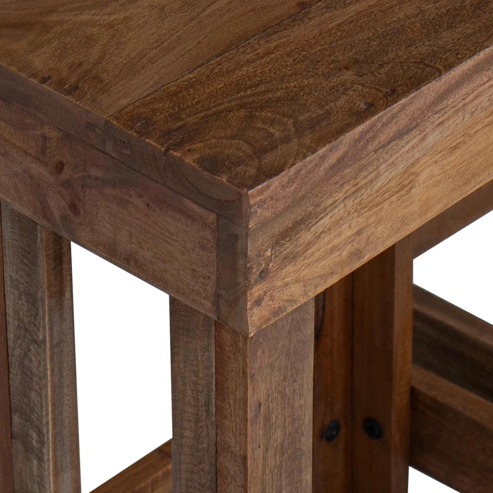 Augalų stovas 2 vnt. Ruda 70 x 11 x 27 cm Mahogany Medis