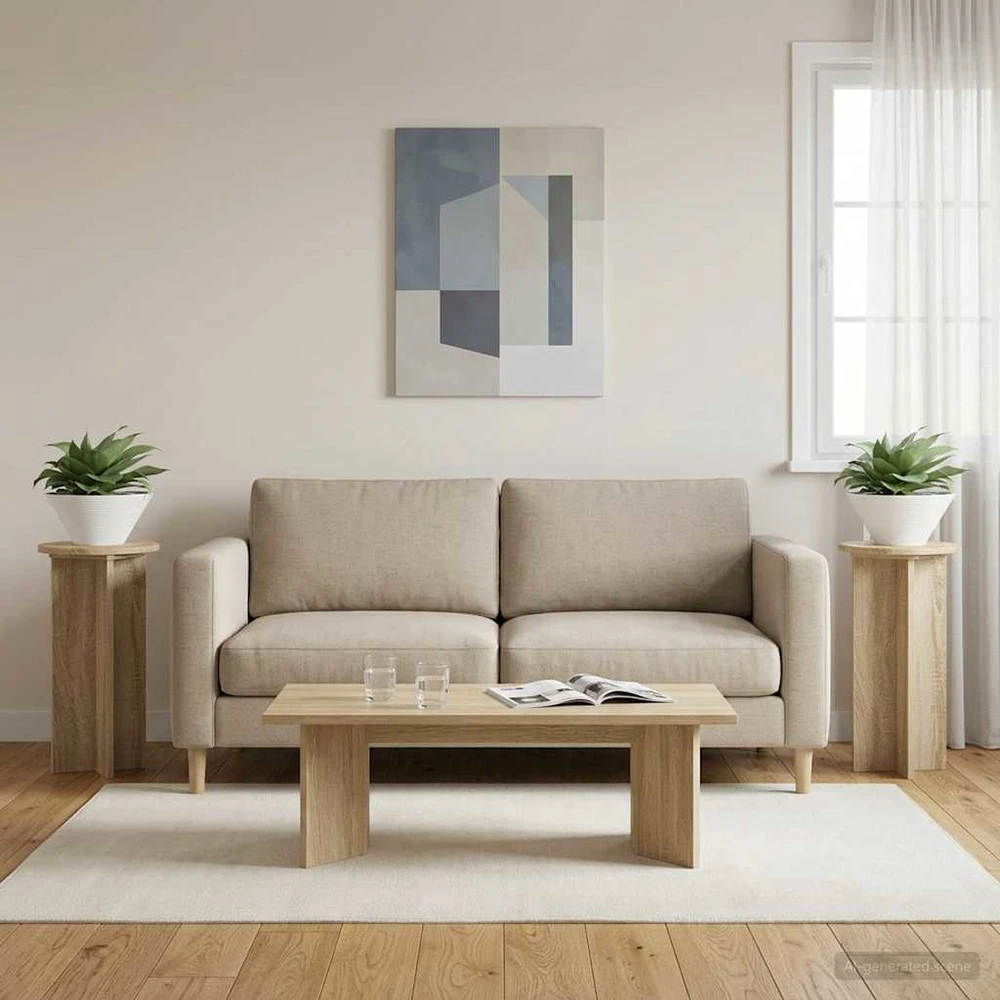 Augalų stovas 2 vnt. Sonoma ąžuolas 29,5 x 29,5 x 60 cm