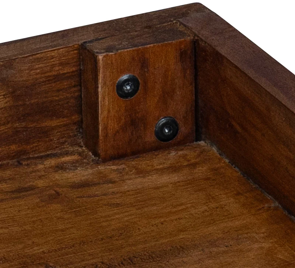 Augalų stovas 3 vnt. Ruda 35 x 35 x 12 cm Mahogany Medis