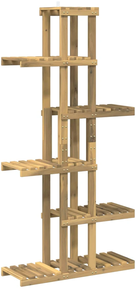Augalų stovas Balta 68 x 23,5 x 140 cm Kietos akacijos mediena