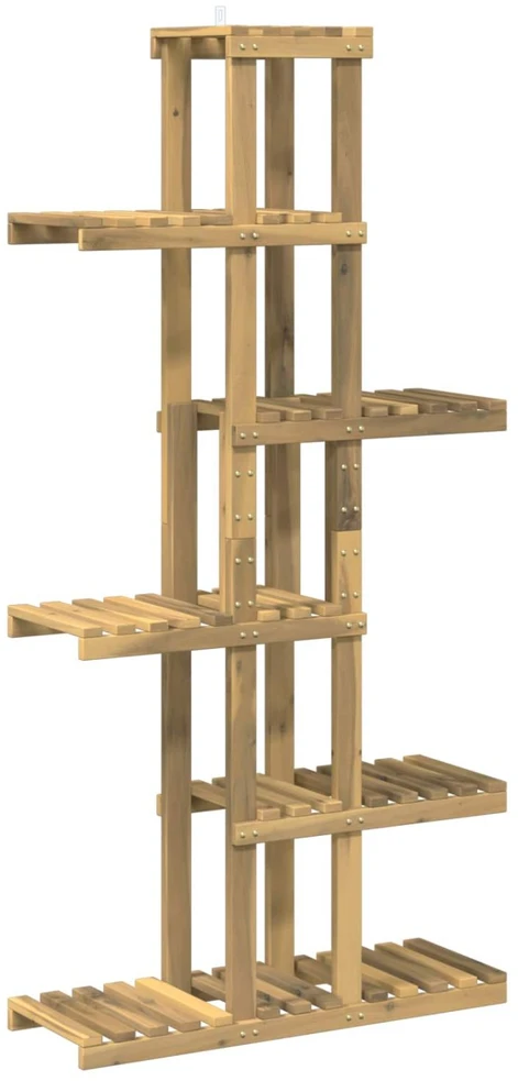 Augalų stovas Balta 68 x 23,5 x 140 cm Kietos akacijos mediena