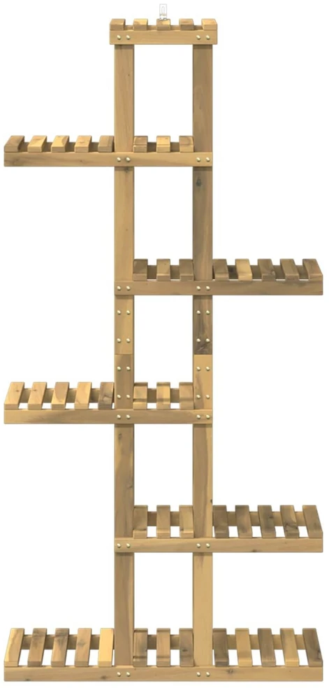 Augalų stovas Balta 68 x 23,5 x 140 cm Kietos akacijos mediena