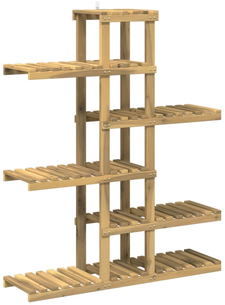 Augalų stovas Balta 93 x 25 x 114,5 cm Kietos akacijos mediena