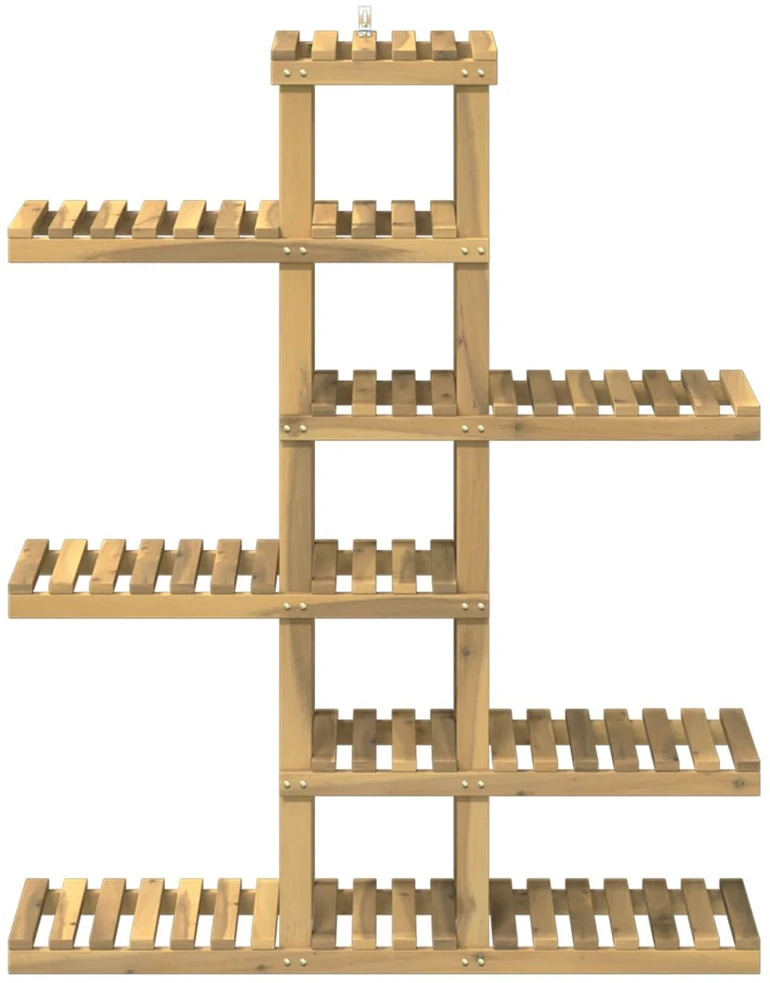 Augalų stovas Balta 93 x 25 x 114,5 cm Kietos akacijos mediena