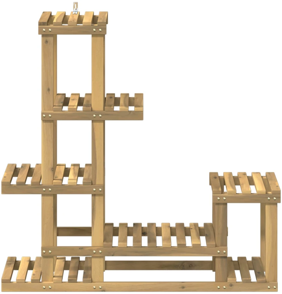 Augalų stovas Balta 93,5 x 25 x 91,5 cm Kietos akacijos mediena