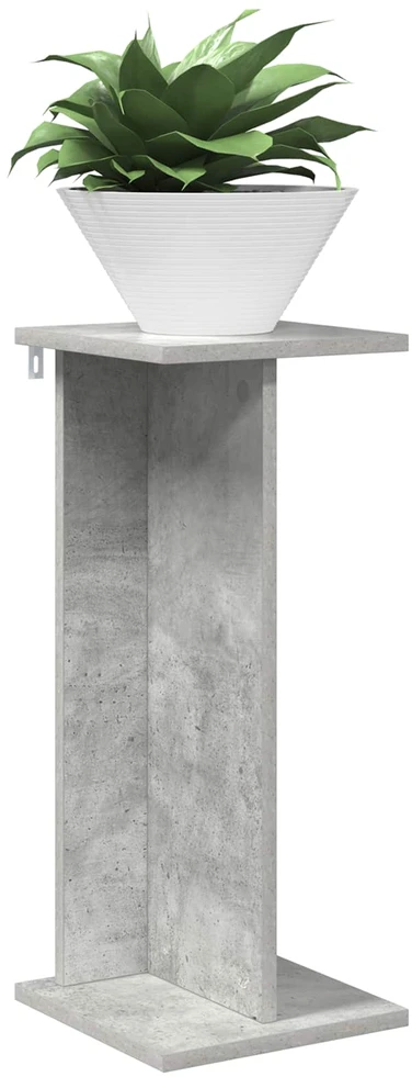 Augalų stovas Betono pilka 25 x 25,5 x 60,5 cm Apdirbta mediena