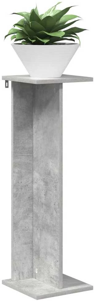 Augalų stovas Betono pilka 25 x 25,5 x 80,5 cm Apdirbta mediena