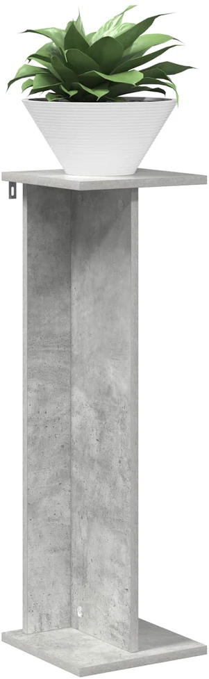 Augalų stovas Betono pilka 25 x 25,5 x 80,5 cm Apdirbta mediena