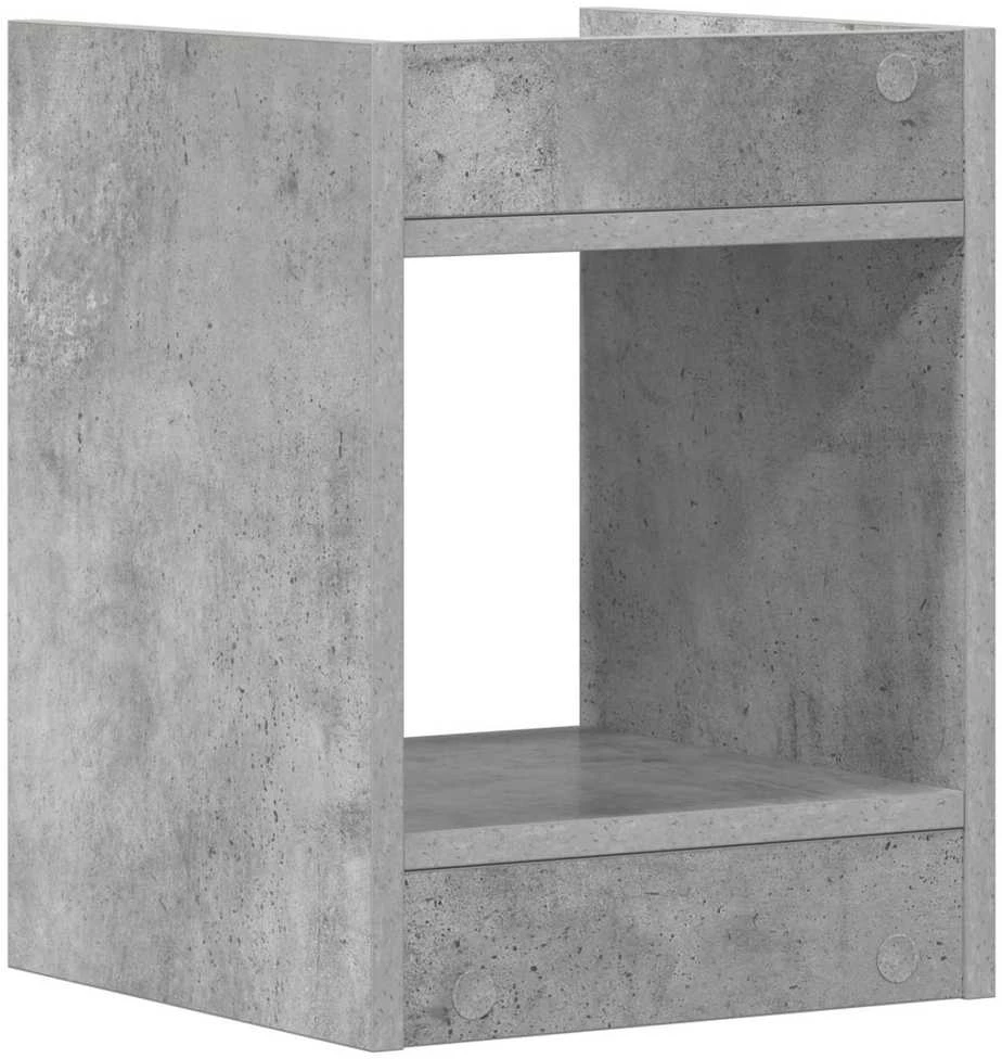 Augalų stovas Betono pilka 30 x 30 x 40 cm Apdirbta mediena