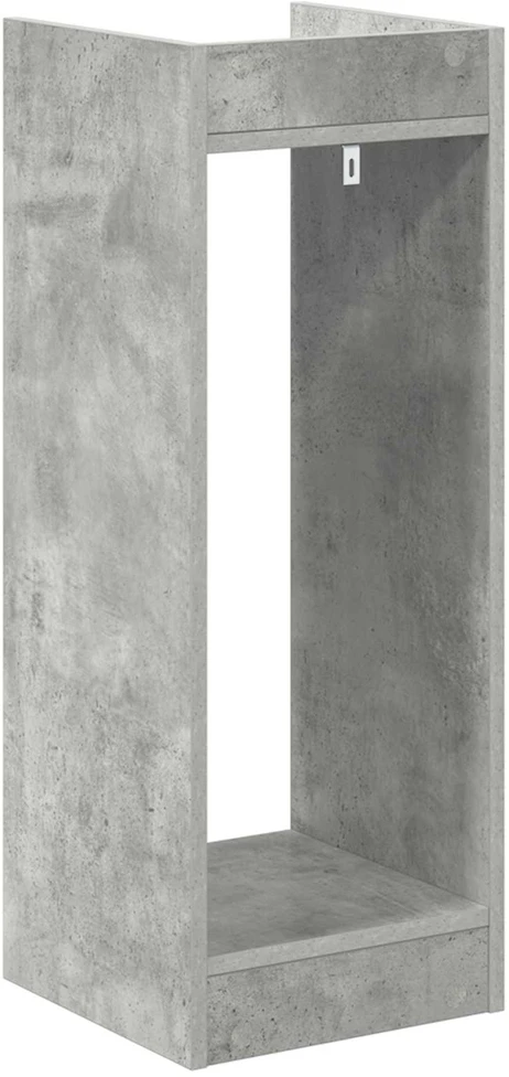 Augalų stovas Betono pilka 30 x 30 x 80 cm Apdirbta mediena