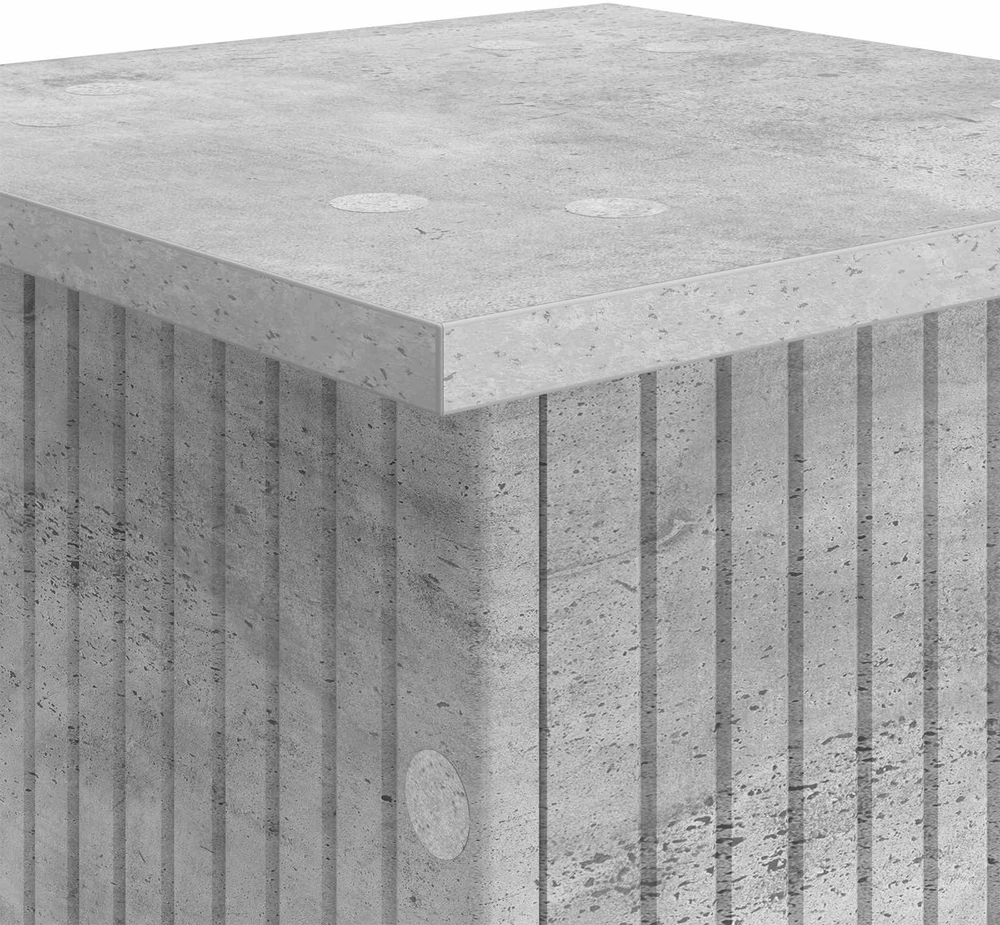 Augalų stovas Betono pilka 30,5 x 30 x 100,5 cm