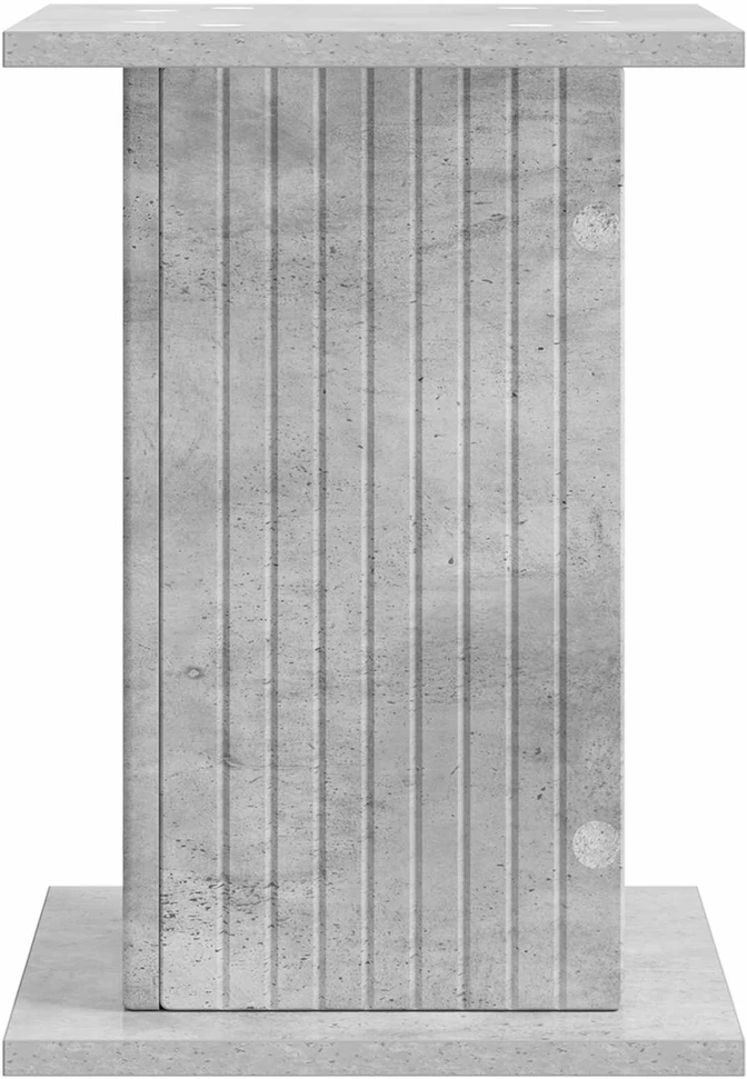 Augalų stovas Betono pilka 30,5 x 30 x 43 cm Apdirbta mediena