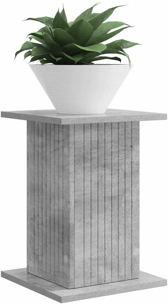 Augalų stovas Betono pilka 30,5 x 30 x 43 cm Apdirbta mediena