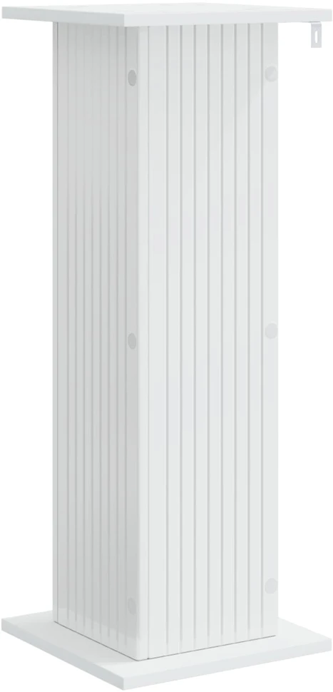 Augalų stovas Itin blizgi balta 30,5 x 30 x 80,5 cm