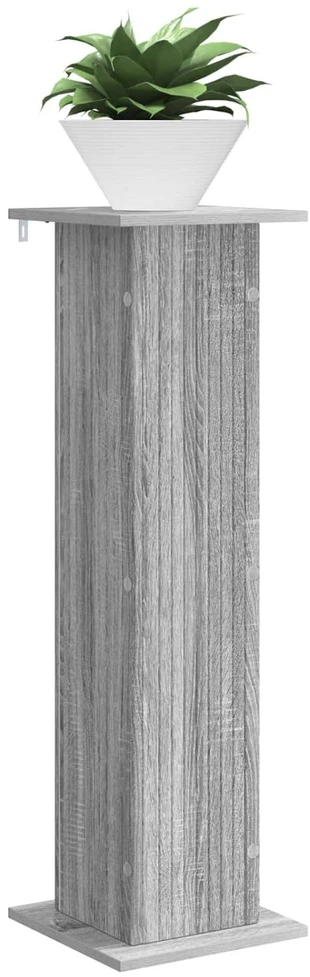 Augalų stovas Pilka sonoma ąžuolo 30,5 x 30 x 100,5 cm