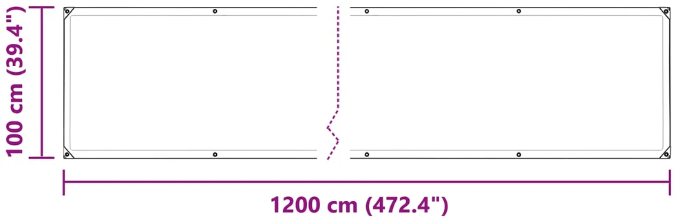 Augalų uždangalas Skaidrus 1 x 12 m PE