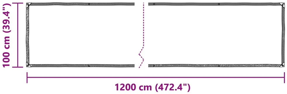 Augalų uždangalas Skaidrus 1 x 12 m PE
