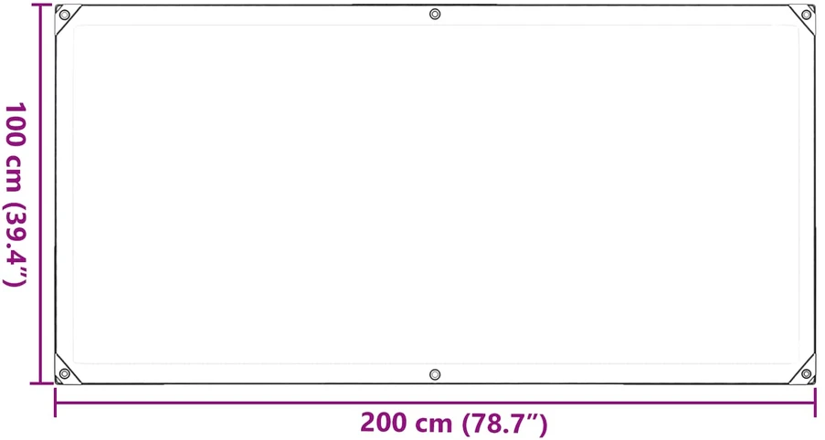Augalų uždangalas Skaidrus 1 x 2 m PVC