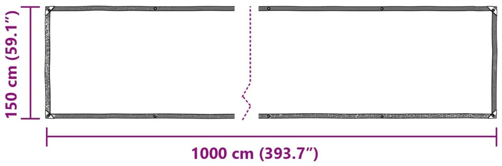 Augalų uždangalas Skaidrus 10 x 1,5 m PE